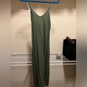 Olive Green slip dress